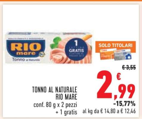 Tonno al Naturale Rio Mare