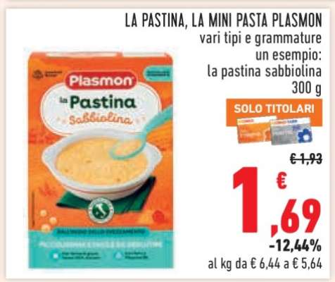 La Pastina, La Mini Pasta Plasmon