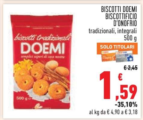 BISCOTTI DOEMI BISCOTTIFICIO D'ONOFRIO