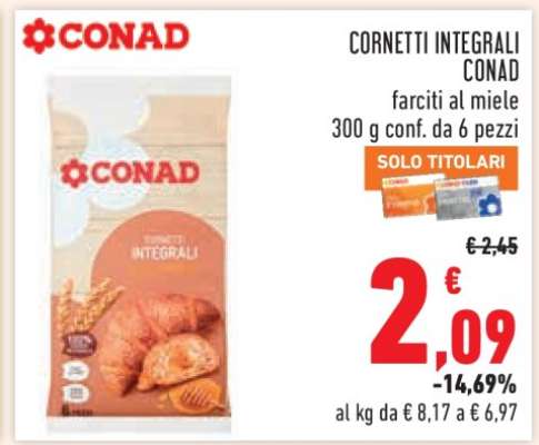 CORNETTI INTEGRALI CONAD