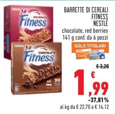 BARRETTE DI CEREALI FITNESS NESTLÉ