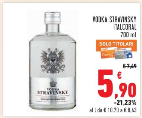 VODKA STRAVINSKY ITALCORAL