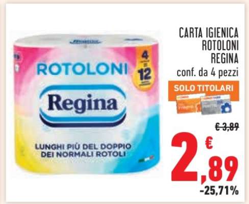 Carta Igienica Rotoloni Regina