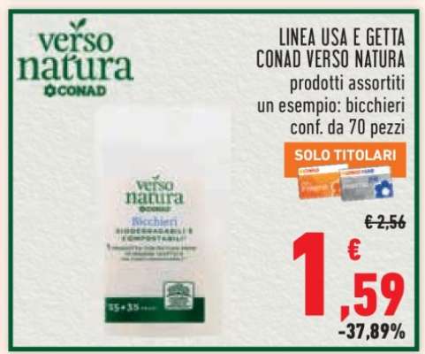 LINEA USA E GETTA CONAD VERSO NATURA