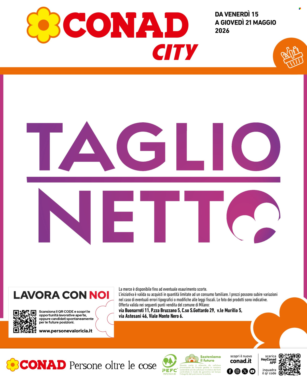 Volantino Conad City - 15/5/2026 - 21/5/2026. Pagina 1