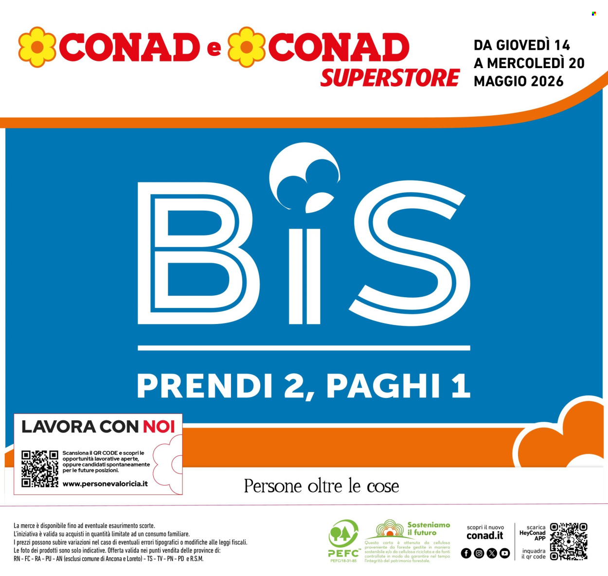 Volantino Conad Superstore - 14/5/2026 - 20/5/2026. Pagina 1