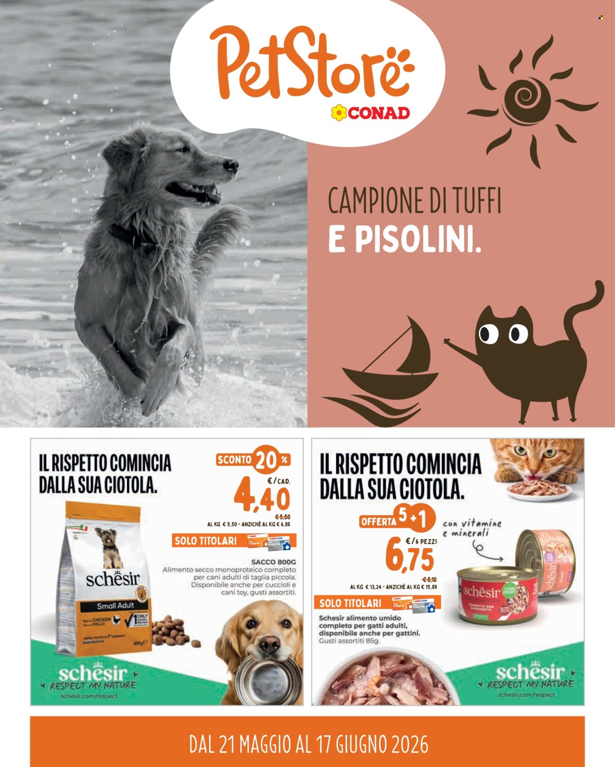 Volantino Pet Store Conad - 21/5/2026 - 17/6/2026. Pagina 1