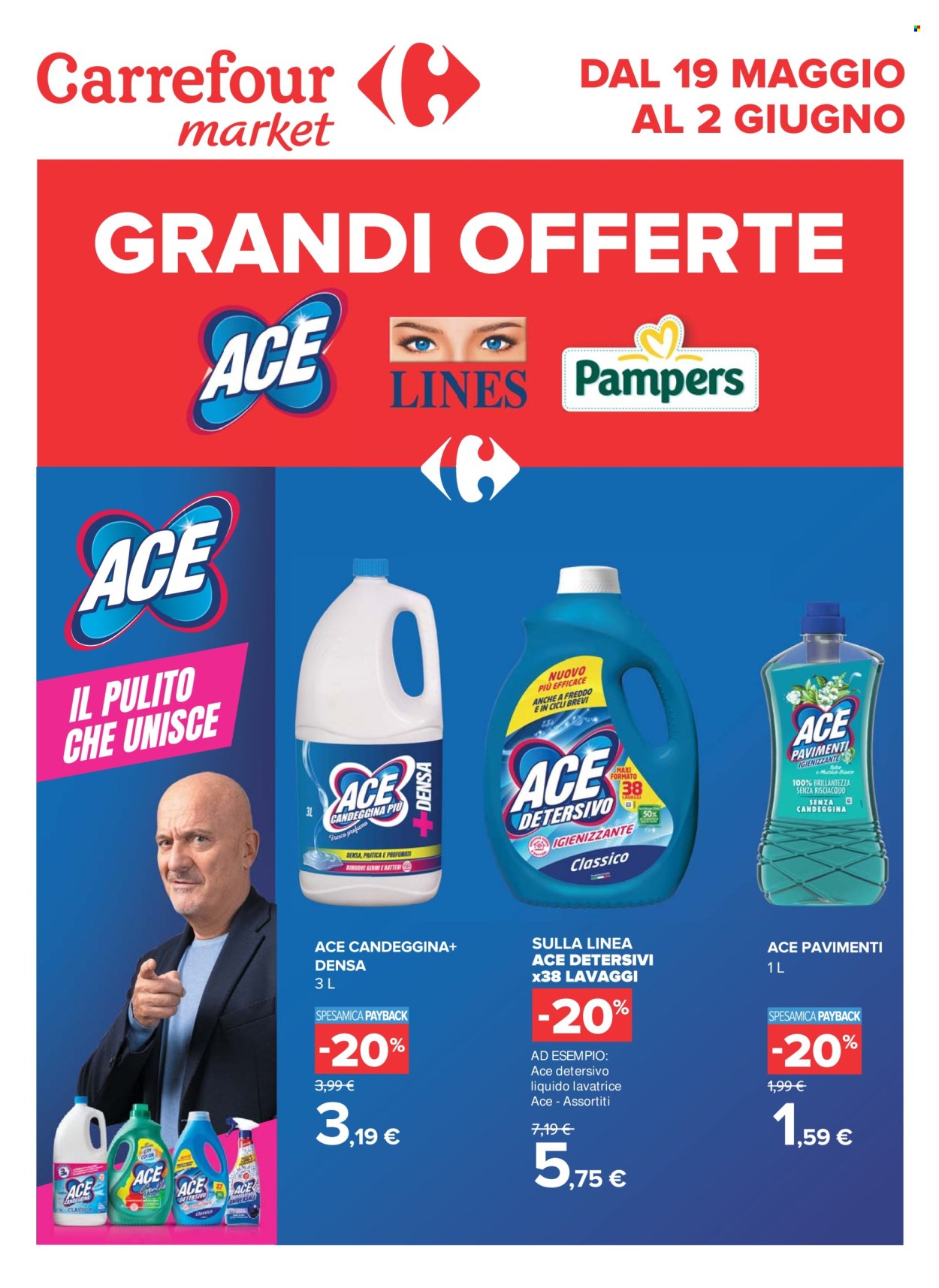 Volantino Carrefour - 19/5/2026 - 2/6/2026. Pagina 1