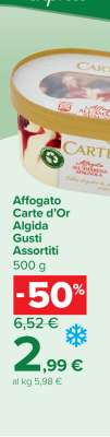 Affogato Carte d’Or Algida Gusti Assortiti