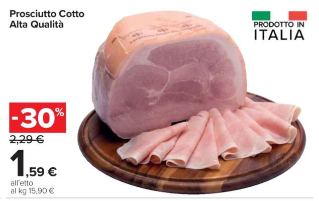 Prosciutto Cotto Alta Qualità