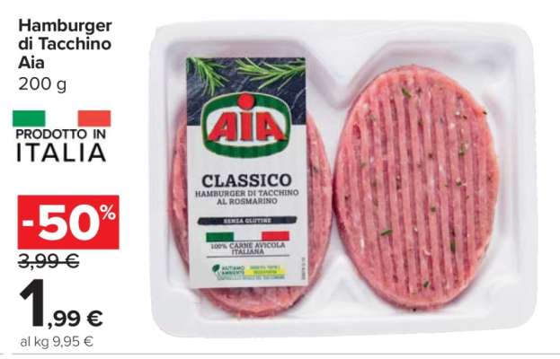 Hamburger di tacchino Aia