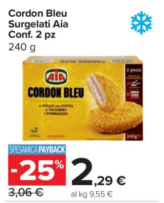 Cordon Bleu Surgelati Aia Conf. 2 pz