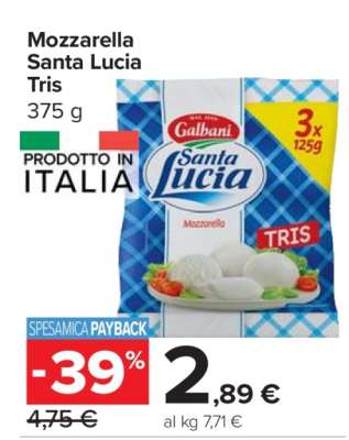 Mozzarella Santa Lucia Tris