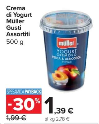 Crema di Yogurt Müller Gusti Assortiti