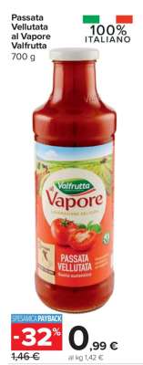 Passata Vellutata al Vapore Valfrutta