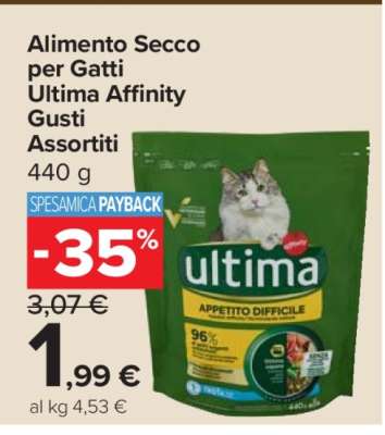 Alimento Secco per Gatti Ultima Affinity Gusti Assortiti