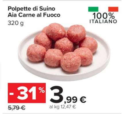 Polpette di Suino Aia Carne al Fuoco