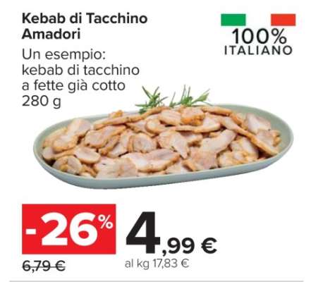 Kebab di tacchino Amadori