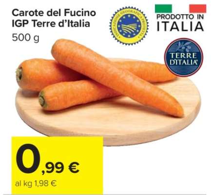 Carote del Fucino IGP Terre d’Italia