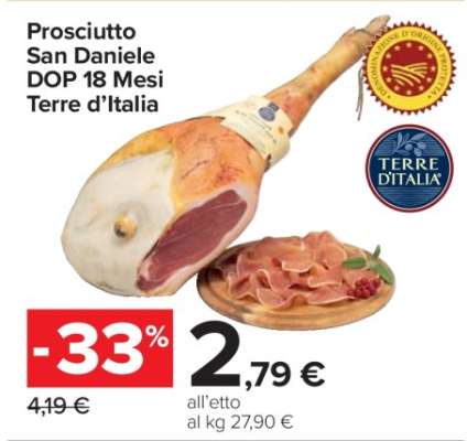 Prosciutto San Daniele DOP 18 Mesi Terre d’Italia