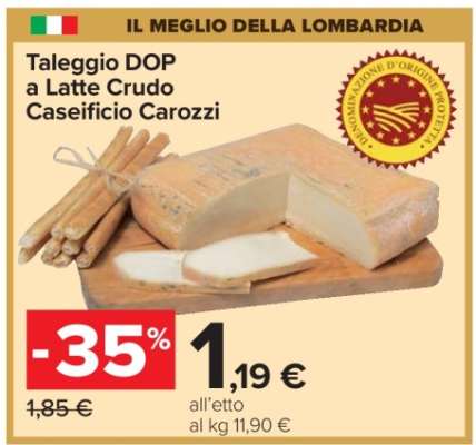 Taleggio DOP a Latte Crudo Caseificio Carozzi