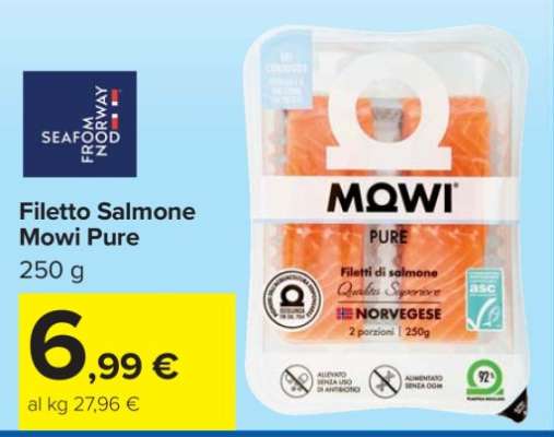 Filetto Salmone Mowi Pure