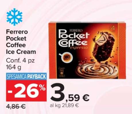 Ferrero Pocket Coffee Ice Cream