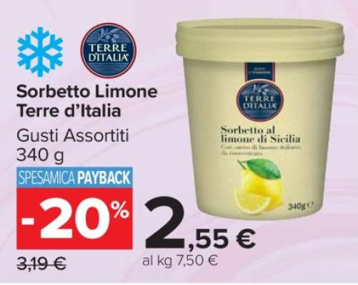 Sorbetto Limone Terre d’Italia