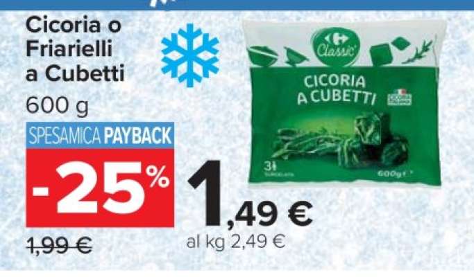 Cicoria o Friarielli a Cubetti