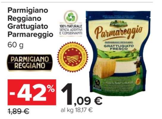 Parmigiano Reggiano Grattugiato Parmareggio