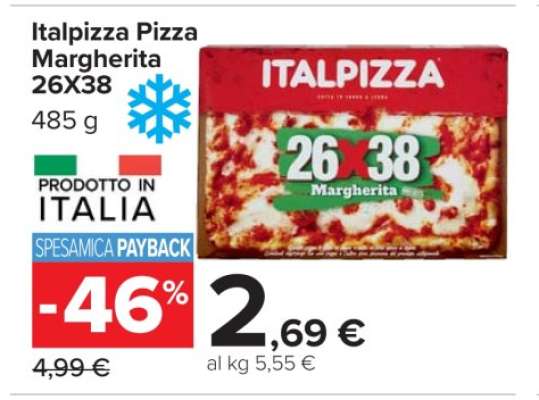 Italpizza Pizza Margherita 26x38