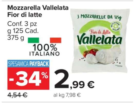 Mozzarella Vallelata Fior di latte
