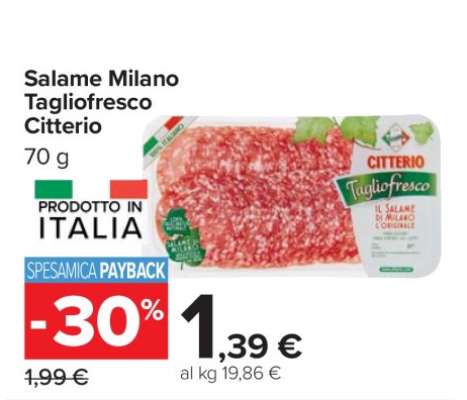 Salame Milano Tagliofresco Citterio