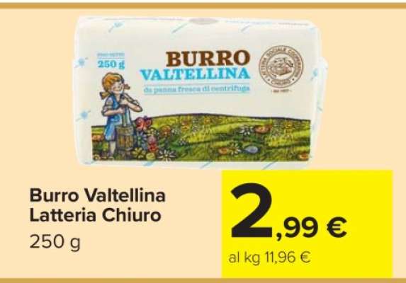 Burro Valtellina Latteria Chiuro
