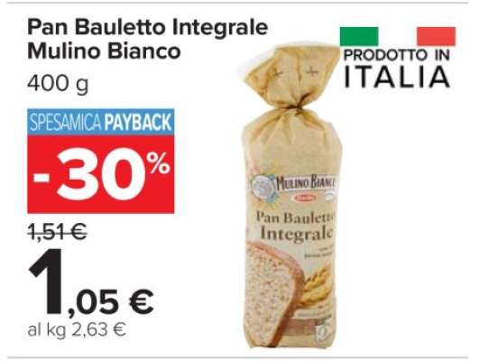 Pan Bauletto Integrale Mulino Bianco