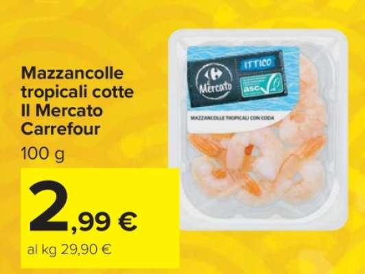 Mazzancolle Tropicali Cotte Il Mercato Carrefour