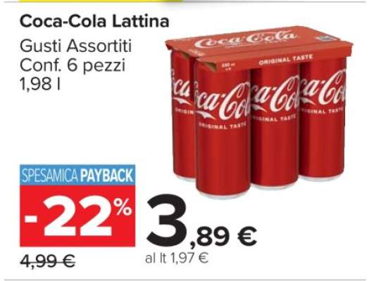 Coca Cola Lattina