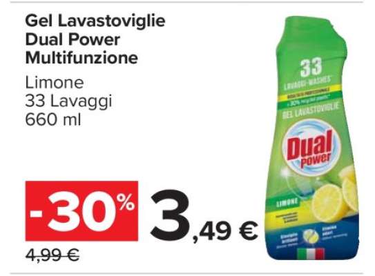 Gel Lavastoviglie Dual Power Multifunzione