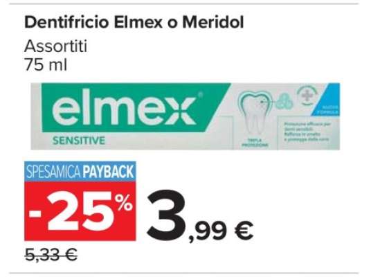 Dentifricio Elmex o Meridol