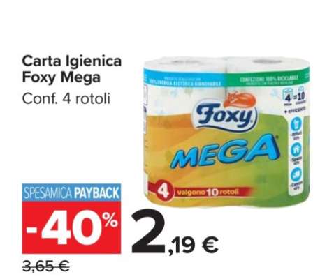 Carta Igienica Foxy Mega