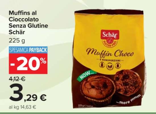 Muffins al Cioccolato Senza Glutine Schär