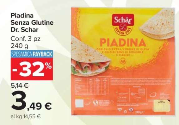 Piadina Senza Glutine Dr. Schar