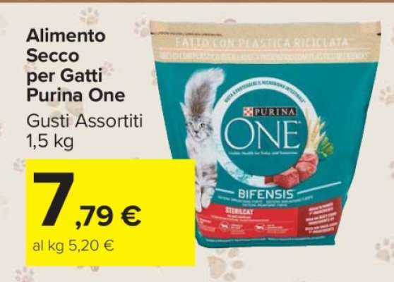 Alimento Secco per Gatti Purina One