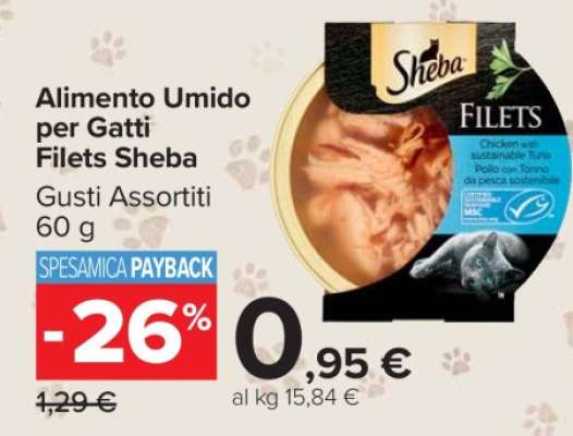 Alimento umido per gatti Filets Sheba