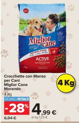 Crocchette con Manzo per Cani Miglior Cane Morando
