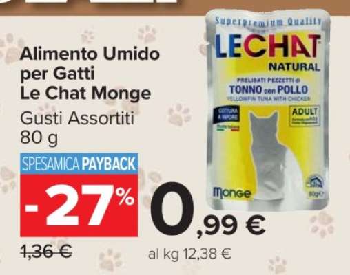Alimento Umido per Gatti Le Chat Monge