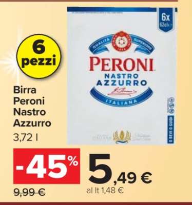 Birra Peroni Nastro Azzurro