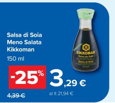Salsa di Soia Meno Salata Kikkoman