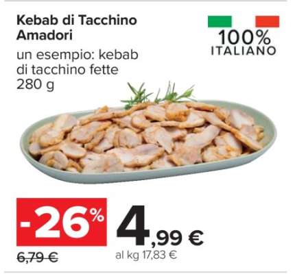 Kebab di tacchino Amadori