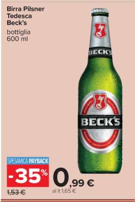 Birra Pilsner Tedesca Beck’s
